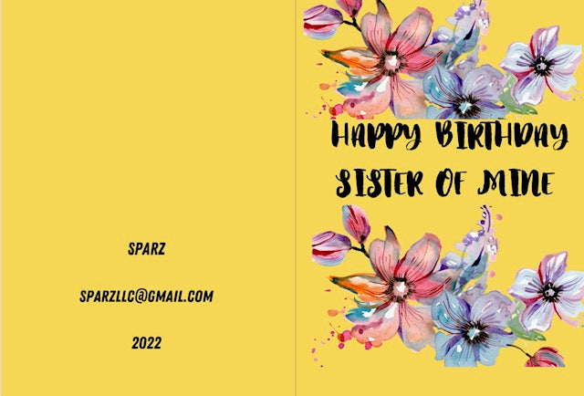 Happy Birthday Sister