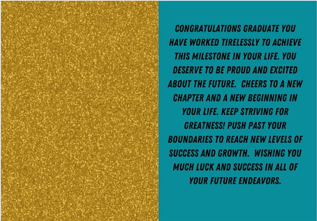 To A Graduate
